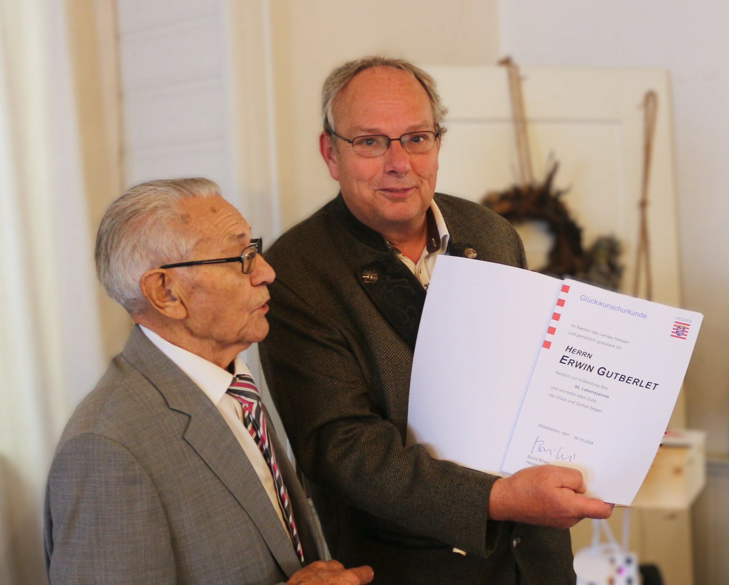 90. Geburtstag Erwin Gutberlet